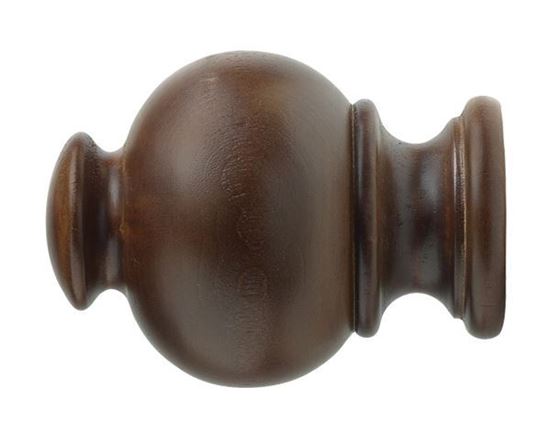 Picture of Button Ball Finial For 1 3/8" Wood Drapery Rods