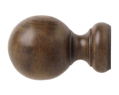Picture of Wood Ball Finial For 3" Wood Drapery Rods