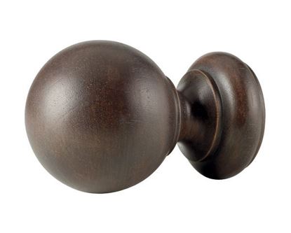Picture of Wood Ball Finial For 3" Wood Drapery Poles